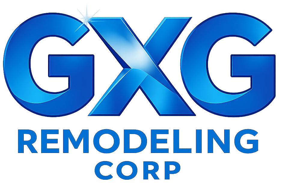 GXG Remodeling Corp logo design Croped without background